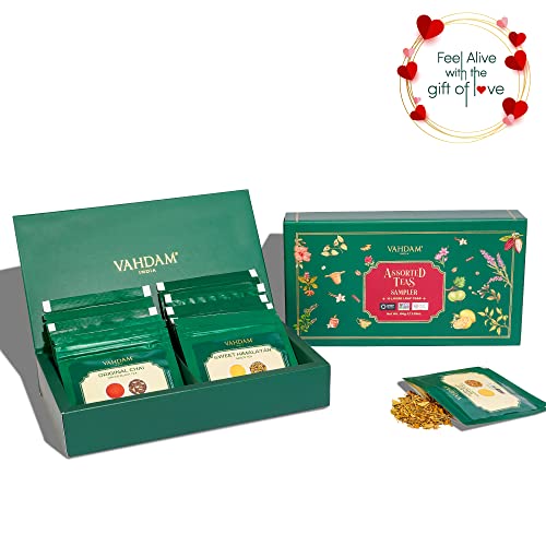 VAHDAM, Proefpakket van losse thee - 10 SOORTEN THEE, 50 PORTIES | Zwarte thee, groene thee, oolong thee, chai, witte… - Image 3