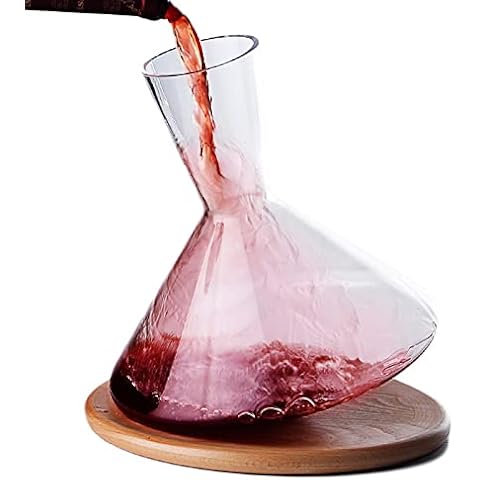 Decantador de vino giratorio de cristal soplado a mano Jin Chuang 2000ml Cover