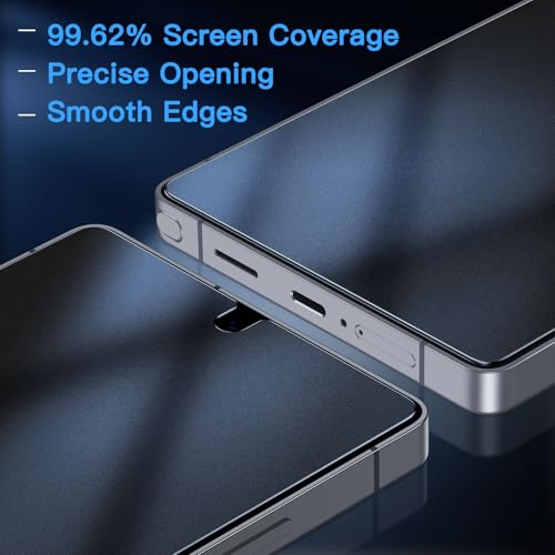 Image of Uyiton for Samsung Galaxy S25 Ultra Matte Privacy Screen Protector | Anti-Fingerprint Anti-Spy Shatterproof Full Coverage Case Friendly 9H Tempered Glass Screen Cover, 2 Pack