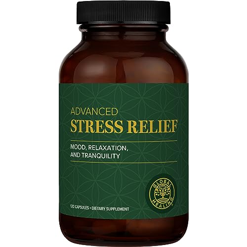 Global Healing Center - Stress Relief Supplement with Lithium Orotate - Advanced Calm Support Helps Ease Stress and Improve Function - Lithium Supplements - (120 Capsules)