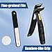 SHINLEA Nail Clippers for Seniors Thick Toenail, Professional Fingernail Toenail Clippers with Catcher, Sharp Wide Opening and Long Handle Nail Cutter for Men Women, Black