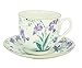 Lomonosov Porcelain Bone China Cup and Saucer Tiny Forget Me Not 6.1 fl.oz/180ml