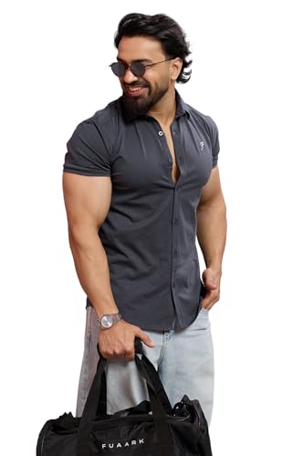Image of FUAARK Mens Slim Fit Breathable, Lightweight & Stretchable Shirt for Casual wear
