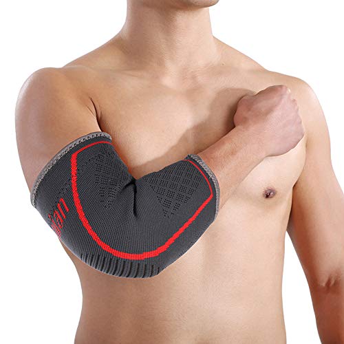 Apoio de cotovelo, Andoer Suporte de cotovelo manga cotovelo cinta manga de compressão homens mulher