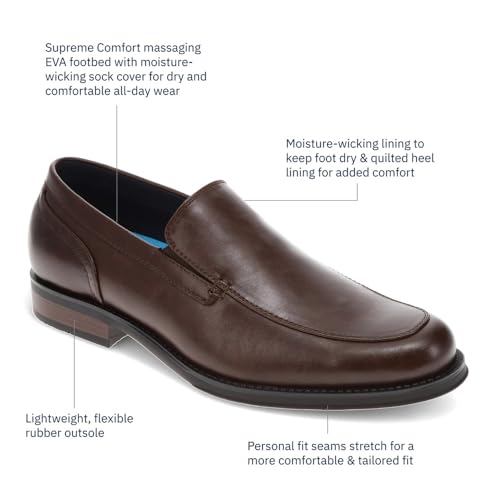 DOCKERS Mens Eton Dress Loafer Slip On Shoe, Chestnut, 9.5 Medium - image 7