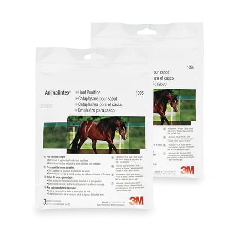 Animalintex Hoof Poultice Pads for Horses - 3 Per Pack, 3M Equine Poultice for Abscess Wounds and Hoof-Treatment - Pre Cut Hoof-Shape - image 2