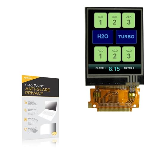 BoxWave Screen Protector Compatible with Newhaven Display NHD-1.8-128160EF-CTXI# - ClearTouch Anti-Glare Privacy (2-Pack), Privacy Screen Protector Flexible Film Anti-Glare