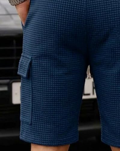 Image of AUSK Classic Relaxed Fit Cargo Stretch Shorts for Mens| Half Pant Cargo Shorts with Pockets | Casual Shorts for Mens