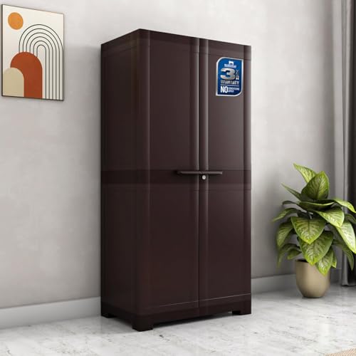 Nilkamal Freedom Big FMM Plastic Cabinet | 3-Year Warranty | 4-Sh...