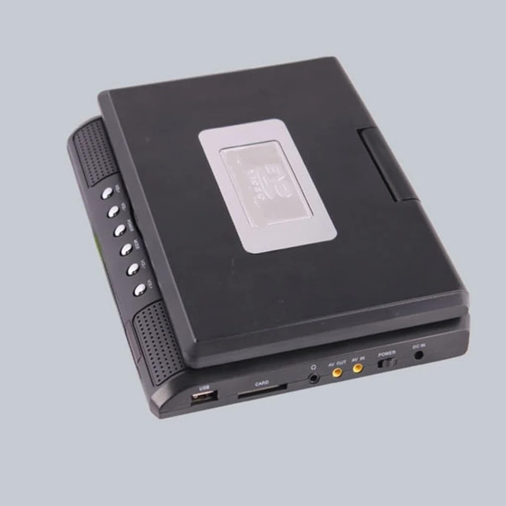 Lettore DVD Portatile, Lettore DVD portatile da viaggio video HD con schermo rotazione di 270 gradi telecomando