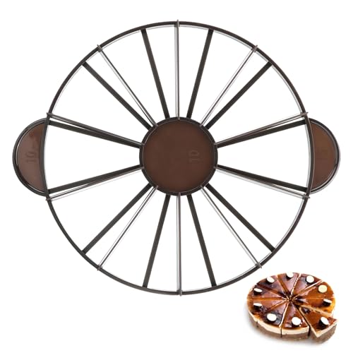 Round Cake Slice & Pie Slicer Marker, Cake Cutter Cake Divider, Cheesecake Cutter, Double Sided Cake Portion Marker, 10 or 12 Slices-Works for Cakes Up To 10-Inches Diameter