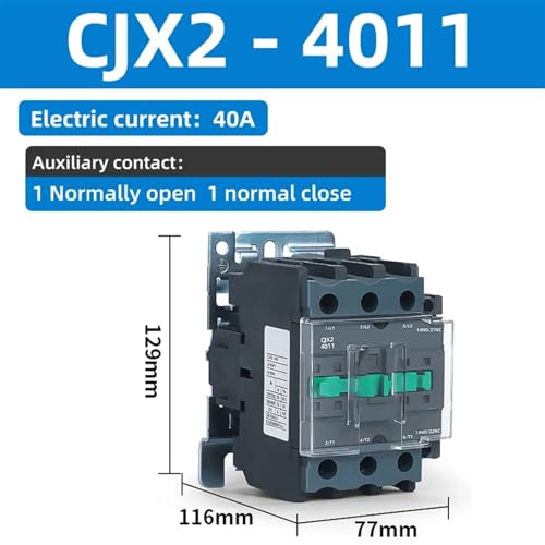 Contactor industrial CJX2-4011 de CA con bobina de cobre de 36V 2