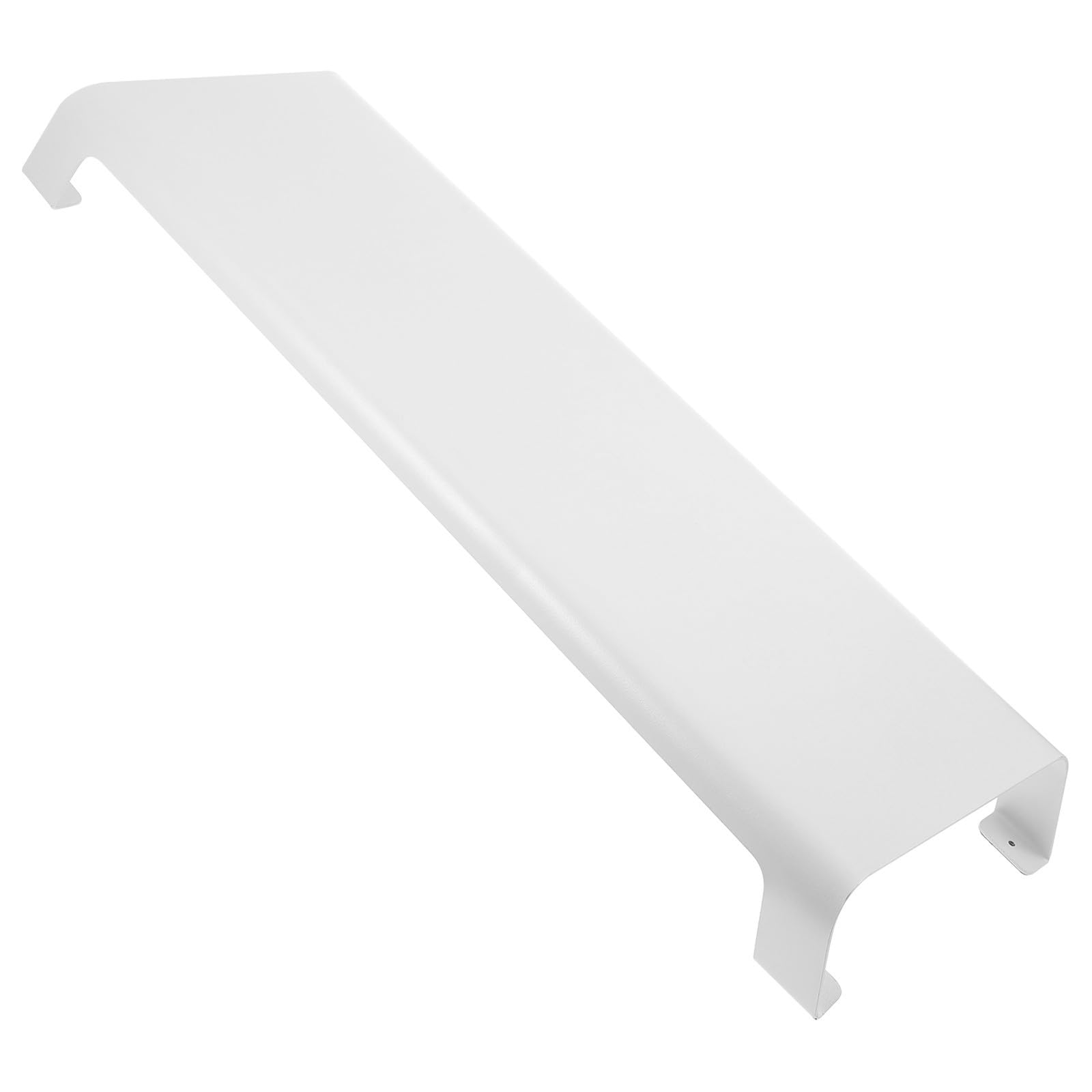 Supporto per Monitor Rialzo Schermo Display Storage Holder, Rialzo Computer da Scrivania in Lega di Alluminio, Bianco, Piedini in Silicone, per Ufficio e Studenti