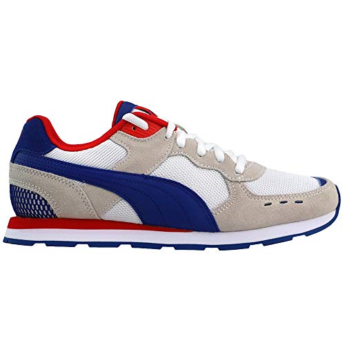 Image of PUMA Men's Vista Sneaker, White-Limoges-High Risk Red, 10.5