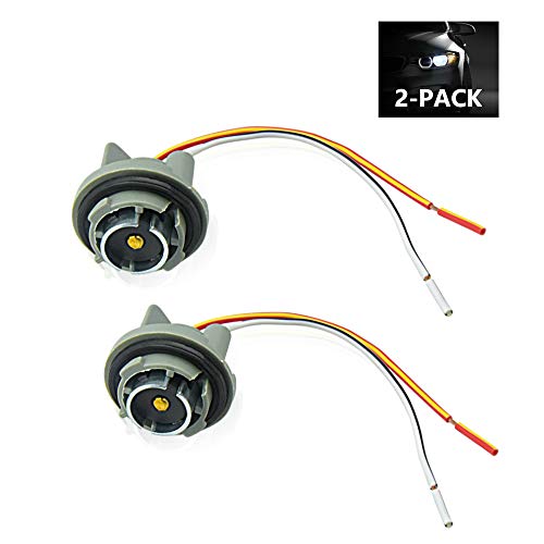 Luxvista BA15S Portalámpara Luz de Freno Trasera Coche Led Bombilla Conector Plástico...