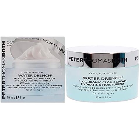 Peter Thomas Roth | Water Drench Hyaluronic Cloud Cream | Hydrating Moisturizer for Face, Up to 72 Hours of Hydration for More Youthful-Looking Skin, Fragnance Free, 1.69 Fl Oz Cover