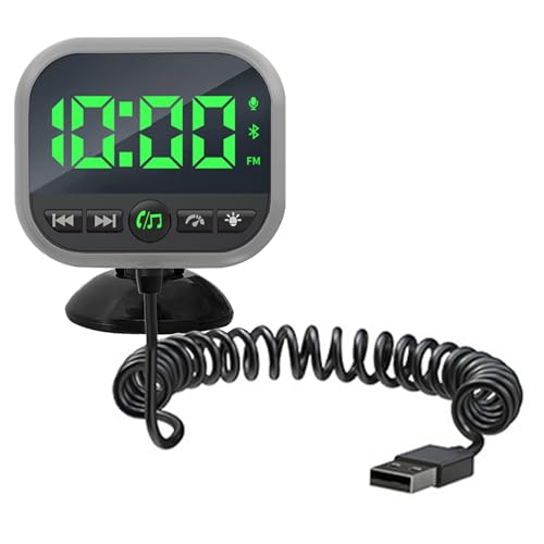 Conector BT para coche | Adaptador de audio para coche con receptor | accesorios interiores del coche, reproductor MP3 con pantalla LED, transmisor para llamadas y audio estéreo