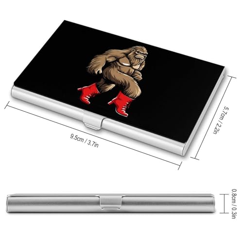 Bigfoot Boot Business Card Case Pocket Card Holder Slim Card Wallet for Men Women2