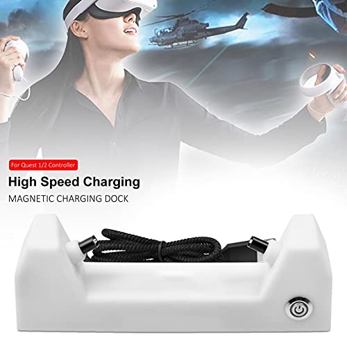 Estação de carregamento magnética para Oculus Quest 2 – Controladores de carregamento para VR, estaç