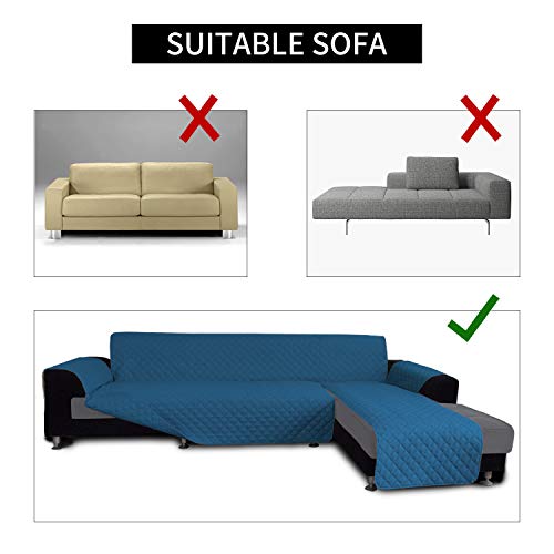 image for Easy-Going L Shape Sofa Slipcover - Reversible Sectional Couch Cover -
