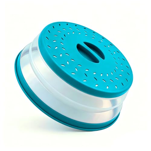 Image of Collapsible Microwave Splatter Cover(Sky blue, 10.5IN)