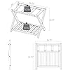 Casual Home Luggage Rack with Shelf, Espresso