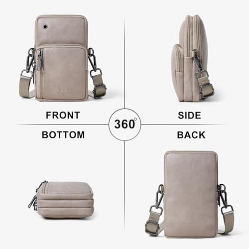 Image of Bluome Small Crossbody Purse for Women, Multi Pocket Travel Purses Crossbody Bag Shoulder Handbags with Adjustable Strap
