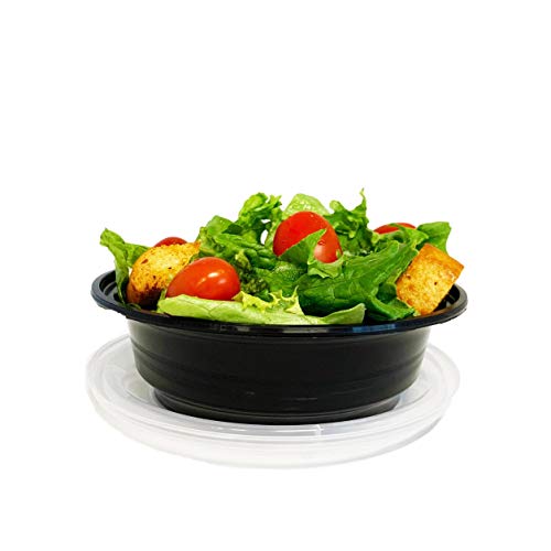 image for Reli. Meal Prep Bowls w/Lids - 50 Pack (16 oz) | Disposable Bowls with