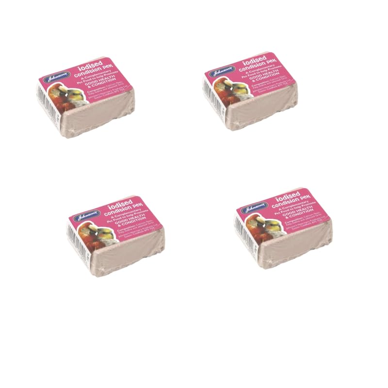 Vet Iodised Condition Pack for Caged Birds – Iodine, Calcium & Seaweed Blend for Gut Balance & Daily Care – For Budgies,Parrots,Finches–Chunk Format – Pack of 1, 2, 3, 4, 5, 6, 8, or 10_Pack Of 4 — image 1