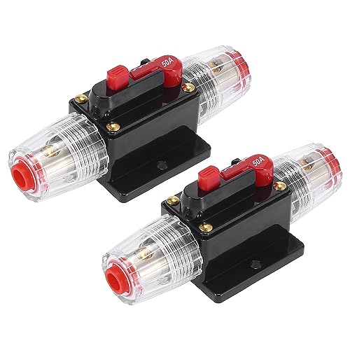 Disyuntor de 50A para audio de coche con portafusibles estéreo inversor X AUTOHAUX 2 uds