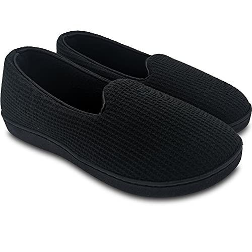 Pantoufles mocassins mousse mémoire pour soulager les pieds fatigués à la maison