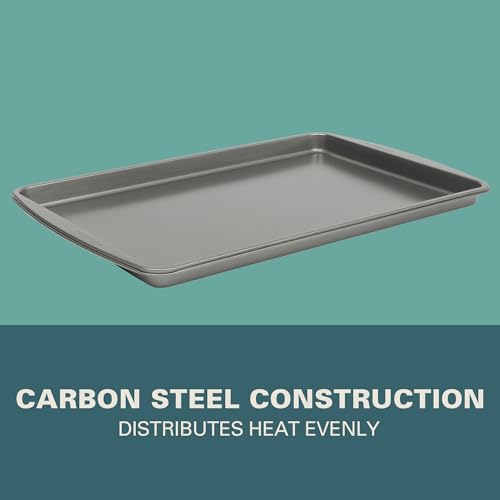 image for Gibson Home 3 Piece Carbon Steel Nonstick Kitchen Baking Pans/Cookie S