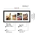Americanflat 4x6 Collage Picture Frame with Shatter-Resistant Glass - Fits Four 4x6 Photos or Use as One 8x20 Picture Frame - Signature Collection - Collage Frames for Wall Display - Black