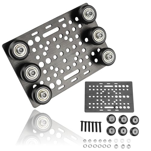 Aluminum Gantry Plate Slide Build Board Bearing Pully Set for Opennbuilds V Type NEMA Linear Actuators 20‑80mm, Small Si