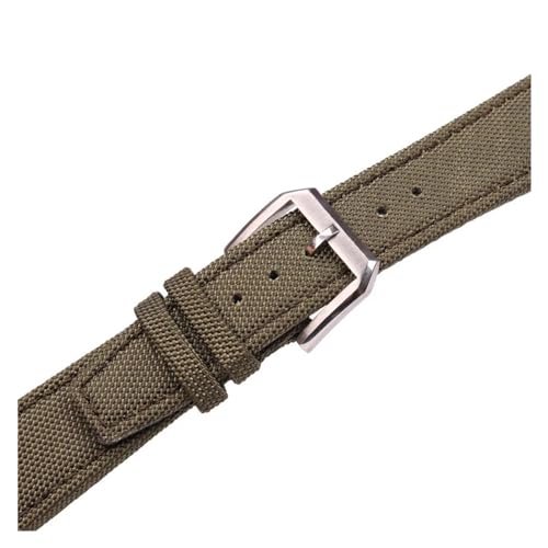 Correa de reloj de nailon verde de 21 mm para senderismo 2