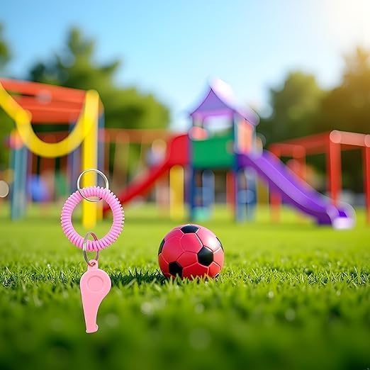 Silbato deportivo negro con correa ajustable para muñeca miniatura 6