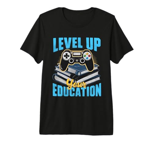 Level Up Your Education Gaming Inspired Teacher Premium Tri-blend T-Shirt
