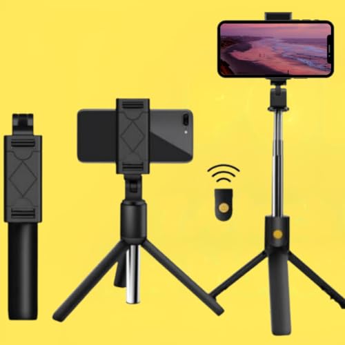 Bastão De Selfie Portátil Suporte De Tripé Para Celular Com Controle Remoto Sem Fio Extensível E Dob