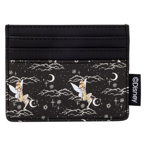 Image of Loungefly Disney: Tinker Bell - Pixie Dust - Night Sky Card Holder with 3 Card Slots - Great for Kids & Adults - Collectible Wallets
