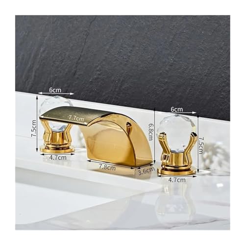 Grifo de cascada para baño con control de agua fría y caliente 5
