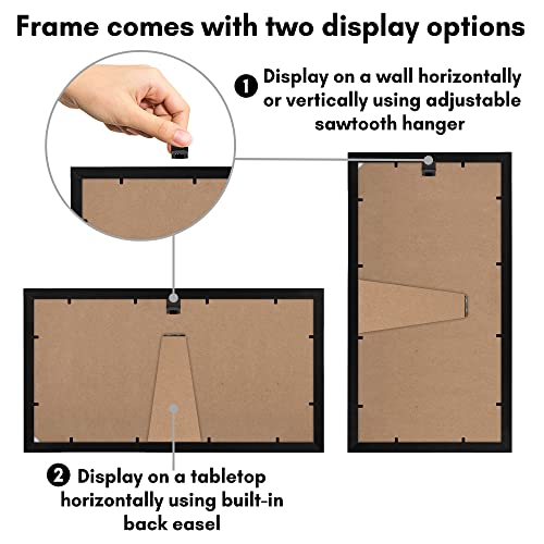Americanflat 8X14 Inch Collage Picture Frame - Display Three 4X6 Inch Photos On Your Wall - Perfect As A Family Collage Picture Frame #TOP5
