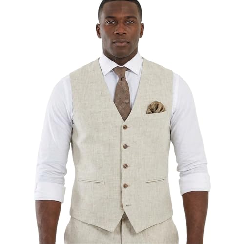 Gilet pour fete de mariage en lin beige restez frais et chic tout l ete