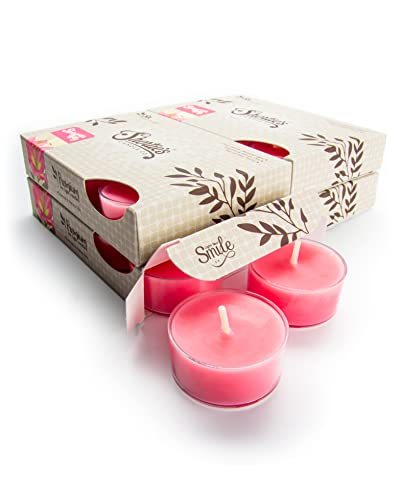 Shortie's Candle Company - Velas de té (4 Unidades), diseño Floral