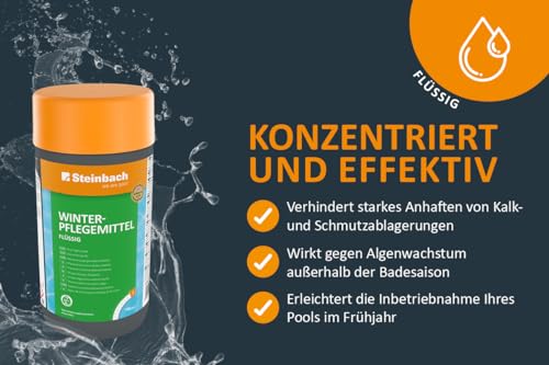 Steinbach Poolpflege Winterpflegemittel flüssig, 1 l, Algizide, 0753701TDC0