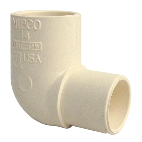 NIBCO Fig No C4707-2, 1/2 in. CPVC 90 Degree Street Elbow Spigot x Slip, Solvent Weld