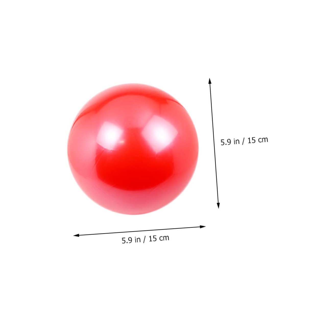 CIYODO 5pcs Shimmer Kickball PVC Flapping Play Balls for Indoor Outdoor Build Confidence Throwing Skills Bright Colors for Parties Games Random Color Random Color