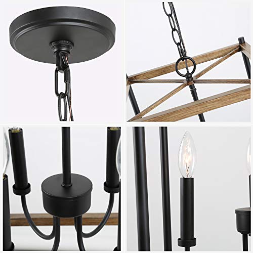 KSANA Farmhouse Foyer Lighting, Entryway Chandeliers for Dining Rooms, Kitchen Island, Foyer, Stairway, W14 xH23.5 - Thumbnail 7