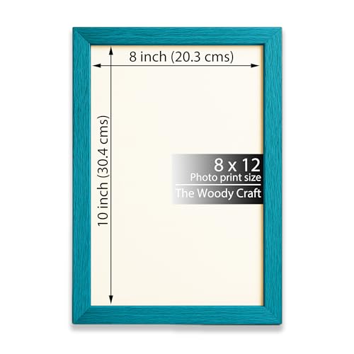 Image of 8x12 Photo Frame | Photo Frame a4 Size For Wall That Adds A Pop Of Color | Wall Photo Frames For Home Decoration | Wooden Frame With Compact Design | Vintage Frame For Nostalgic Vibes