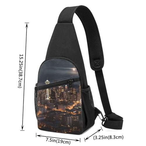 Mochila tipo Sling Negra para Uso Urbano miniatura 2