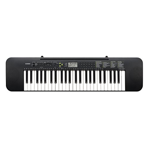 Pianos para niños ¡Los mejores teclados infantiles! 23 Casio CTK-240 - Teclado de acompañamiento con altavoces, acabado en...